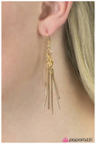 Paparazzi "Looks Can Be Deceiving" Gold Earrings Paparazzi Jewelry