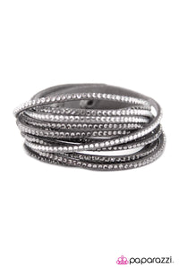 Paparazzi "Do The Hustle" Silver 007XX Wrap Bracelet Paparazzi Jewelry