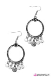 Paparazzi "All Good Things" Silver Tone Hoop Discs Hanging Earrings Paparazzi Jewelry