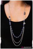 Paparazzi "Well Spent" Blue Necklace & Earring Set Paparazzi Jewelry