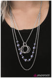 Paparazzi "I Can See Your Halo" Blue Necklace & Earring Set Paparazzi Jewelry