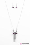 Paparazzi "All The Pretty Colors" Purple Necklace & Earring Set Paparazzi Jewelry