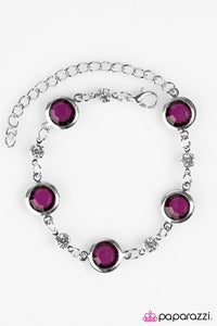 Paparazzi "Glass Houses" Purple Bracelet Paparazzi Jewelry
