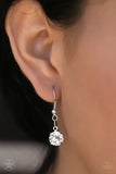 Paparazzi "What A Gem" White BLOCKBUSTER Necklace & Earring Set Paparazzi Jewelry