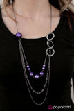 Paparazzi "Youre CRIMPING My Style" Purple Necklace & Earring Set Paparazzi Jewelry