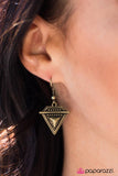 Paparazzi "Pretty Little Prism" Brass Earrings Paparazzi Jewelry