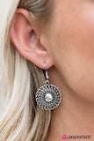 Paparazzi "Trust Me" Silver Tone Gray Bead Tribal Earrings Paparazzi Jewelry