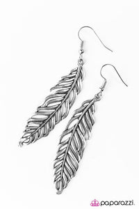 Paparazzi "Prepare For Take Off" Silver Earrings Paparazzi Jewelry