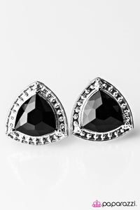 Paparazzi "Its All About Etiquette" Black Post Earrings Paparazzi Jewelry