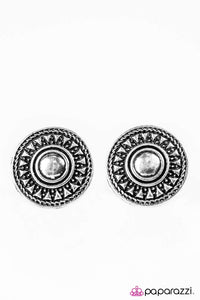 Paparazzi "Sun Seeker" Silver Post Earrings Paparazzi Jewelry