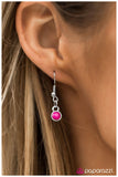 Paparazzi "Run For The Hills" Pink Bead Tribal Silver Necklace & Earring Set Paparazzi Jewelry