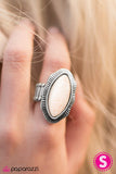 Paparazzi "Truth or Flare" Antique White Ring Paparazzi Jewelry