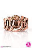 Paparazzi "An Extra Side Of Sparkle" Copper Ring Paparazzi Jewelry