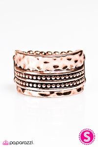 Paparazzi "Plate Tectonics" Copper Ring Paparazzi Jewelry