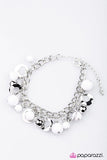 Paparazzi "Match Made In Heaven" White Bracelet Paparazzi Jewelry