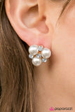 Paparazzi "Keep Your Eyes On The Sky" White Post Earrings Paparazzi Jewelry