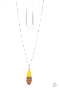 Paparazzi "Going Overboard" Yellow Necklace & Earring Set Paparazzi Jewelry