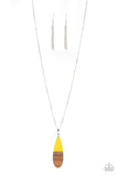 Paparazzi "Going Overboard" Yellow Necklace & Earring Set Paparazzi Jewelry