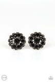 Paparazzi "Business Bedazzle" Black Clip On Earrings Paparazzi Jewelry