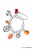 Paparazzi "Rock Garden" Multi Color Stone Bead Flower Charm Bracelet Paparazzi Jewelry