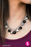 Paparazzi "Twitterpated" Black Necklace & Earring Set Paparazzi Jewelry