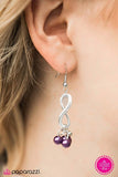 Paparazzi "It's Not The End Of The World" FASHION FIX Glimpses of Malibu Purple Earrings Paparazzi Jewelry