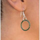 Paparazzi "Disc Factor" Green Necklace & Earring Set Paparazzi Jewelry