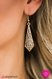 Paparazzi "Digging For Glitter" FASHION FIX Gold Earrings Paparazzi Jewelry