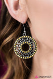 Paparazzi "She Is A-MAZE-ing!" Yellow Earrings Paparazzi Jewelry