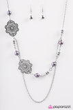 Paparazzi "Tis The Season For Believing" Purple Necklace & Earring Set Paparazzi Jewelry