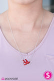 Paparazzi "Bird on a Wire" Red  Necklace & Earring Set Paparazzi Jewelry