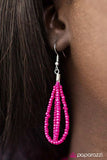 Paparazzi "Get With The Bead" Pink Necklace & Earring Set Paparazzi Jewelry