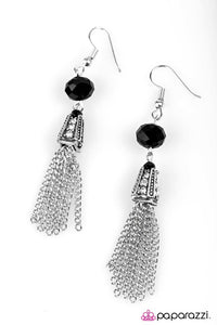 Paparazzi "Can I Borrow A Cup Of Shimmer" Black Earrings Paparazzi Jewelry