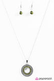 Paparazzi "Bling The Noise" Green Necklace & Earring Set Paparazzi Jewelry