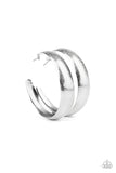 Paparazzi "HOOPS! I Did It Again" Silver Earrings Paparazzi Jewelry