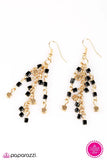 Paparazzi "Block And Roll" FASHION FIX Black Earrings Paparazzi Jewelry