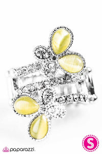 Paparazzi "Winging in the New Year" Yellow Ring Paparazzi Jewelry