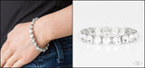 Paparazzi "Sugar-Coated Sparkle" White EXCLUSIVE Bracelet Paparazzi Jewelry