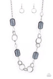 Paparazzi "Stained Glass Glamour" Silver Necklace & Earring Set Paparazzi Jewelry