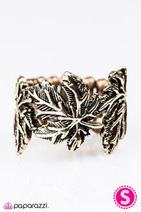 Paparazzi "If You Leaf" Brass Leaves & Foliage Design Ring Paparazzi Jewelry
