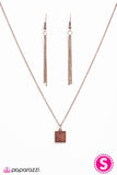 Paparazzi "Anasazi Cliffs" Copper Necklace & Earring Set Paparazzi Jewelry