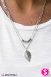 Paparazzi "Autumn Sky" Silver Necklace & Earring Set Paparazzi Jewelry