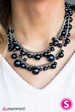 Paparazzi "Nightfall" Blue Necklace & Earring Set Paparazzi Jewelry
