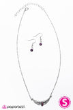 Paparazzi "A NILE Away" Purple Gem Necklace & Earring Set Paparazzi Jewelry