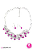 Paparazzi "Draped in Radiance" Purple Necklace & Earring Set Paparazzi Jewelry