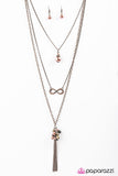 Paparazzi "To Whatever End" Copper Necklace & Earring Set Paparazzi Jewelry
