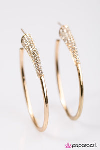 Paparazzi "Winter Ice" Gold Earrings Paparazzi Jewelry