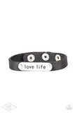 Paparazzi "Love Life" Black Bracelet Paparazzi Jewelry