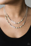 Paparazzi "Chance of a Lifetime" Green Necklace & Earring Set Paparazzi Jewelry