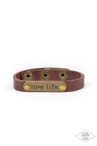 Paparazzi "Love Life" Brass Bracelet Paparazzi Jewelry
